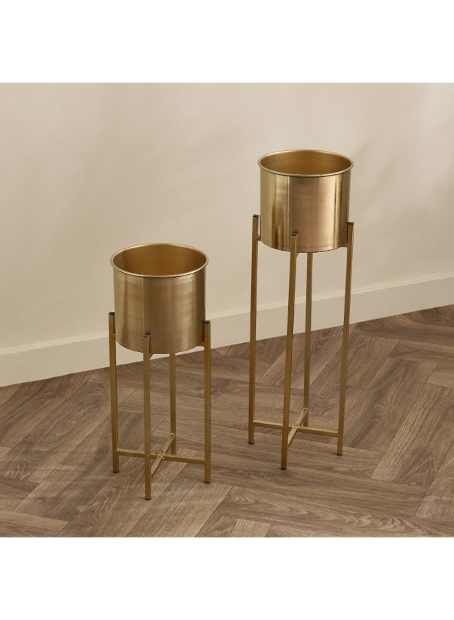 Home Box Premium Metal Planter Stand Set of 2 - Image 2